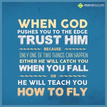 Quotes Wishes: When God pushes you 