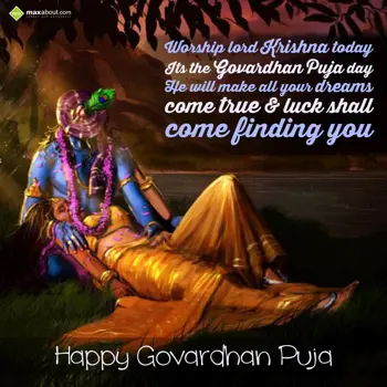 Govardhan Puja Wishes: Worship lord Krishna