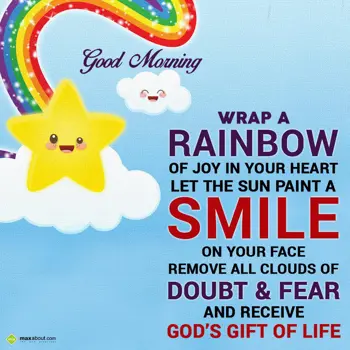 Good Morning Wishes: Wrap a rainbow of jo