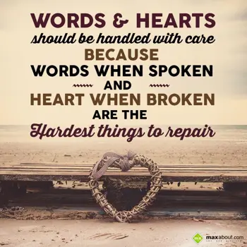 Caring Wishes: Words & Hearts shoul