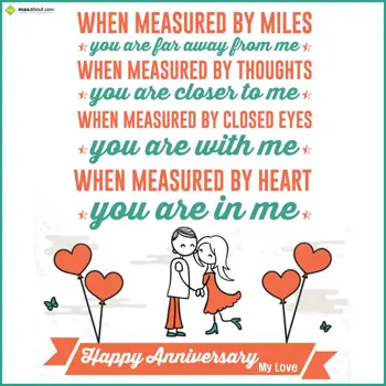 Anniversary Wishes: When measured by mil