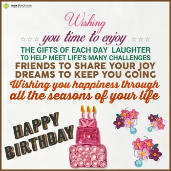 Birthday Wishes: Wishing you time to 