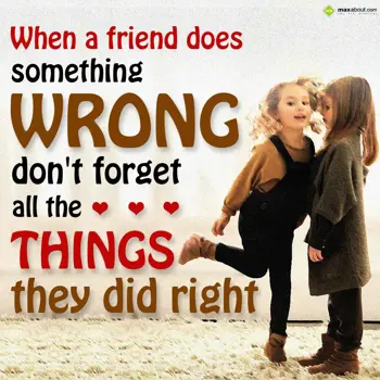 Friendship Wishes: When a friend does s