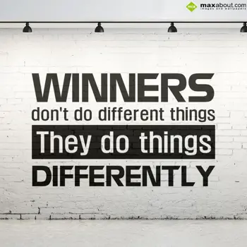 Quotes Wishes: Winners don't do dif