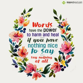 Encouragement Wishes: Words have the power