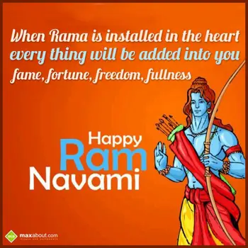 Ram Navami Wishes: When Rama is install