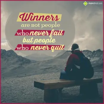 Encouragement Wishes: Winners are not Peop