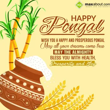 Pongal Wishes: Wish you a happy and