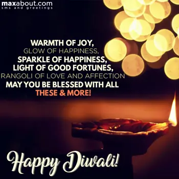 Diwali Wishes: Warmth of Joy,
Glow