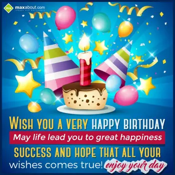 Friends Birthday Wishes: Wish you a very Happ