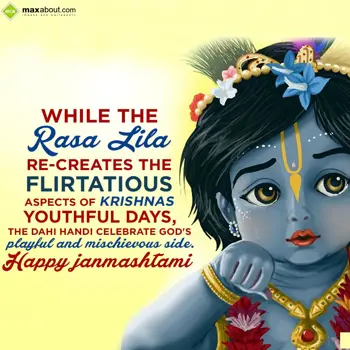 Janmashtami Wishes: While the Rasa lila 