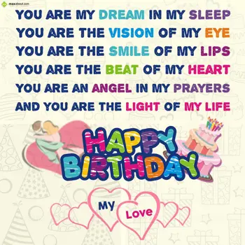 Birthday Love Wishes: You are my dream in 