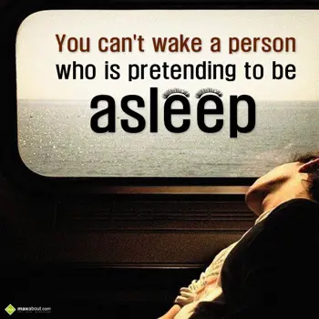 Quotes Wishes: You can't wake a per