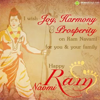 Ram Navami Wishes: I wish Joy, Harmony 