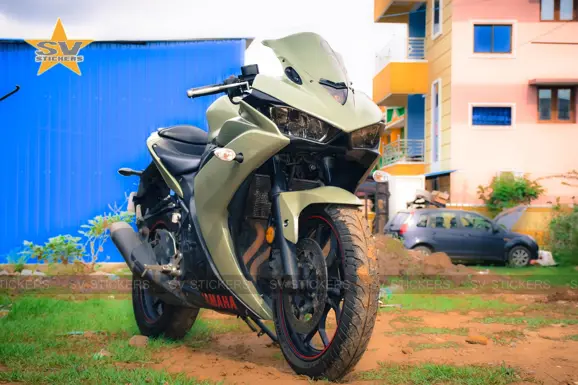 Yamaha YZF-R3 Matte Khaki Wrap