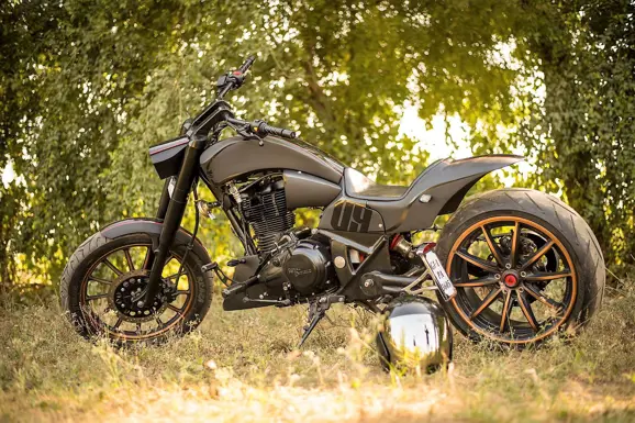 Modified-Royal-Enfield-Thunderbird-350-Raven-Custom-Motorcycles-1