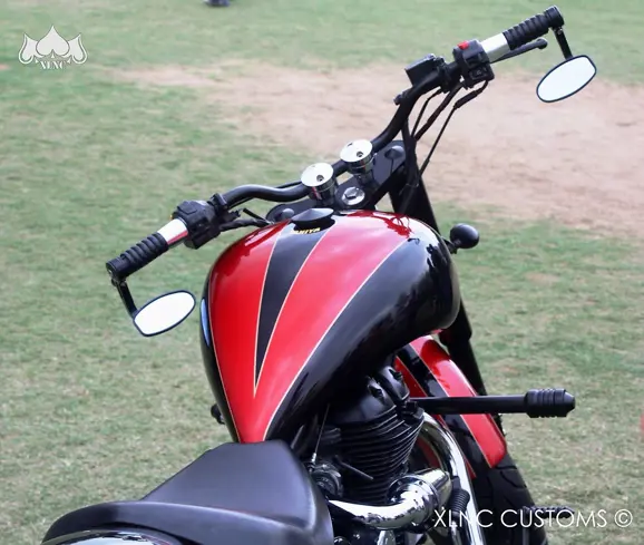 Swaag_Modified_2003_Royal_Enfield_Electra_Chopper_Fuel_Tank_Paint_Xlnc_Customs_Delhi_India