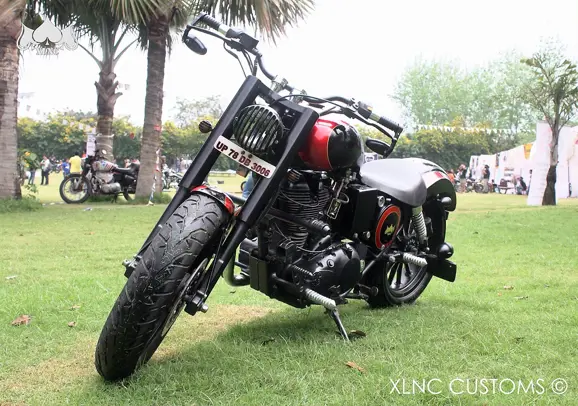 Swaag_Modified_2003_Royal_Enfield_Electra_Chopper_Paint_Xlnc_Customs_Headlight_Handlebar_Delhi_India