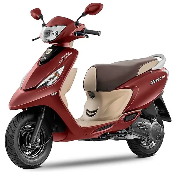2017-TVS-Scooty-Zest-110-Matte-Red