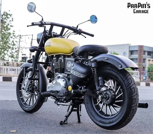 Matte-Yellow-Royal-Enfield-Classic-250-ParPins-Garage-1