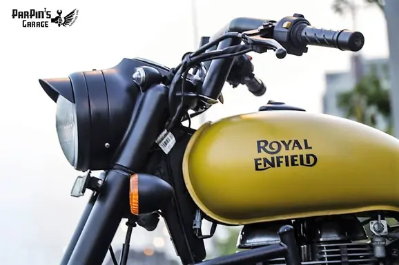 Matte-Yellow-Royal-Enfield-Classic-250-ParPins-Garage-3