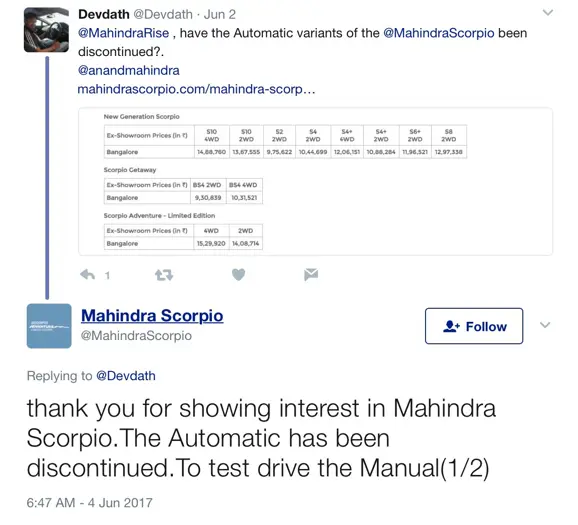 Mahindra-Scorpio-Automatic-variants-discontinued-2