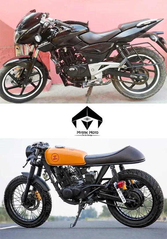 Modified Bajaj Pulsar 180 by Mystik Moto