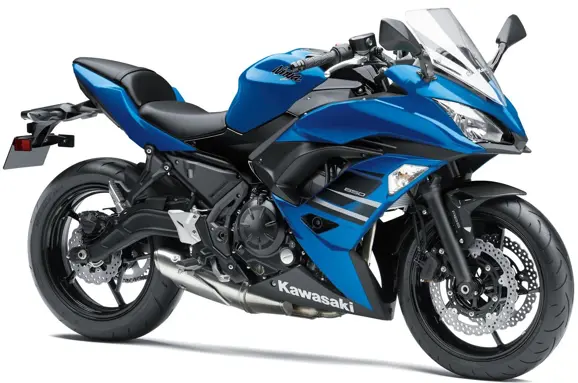Blue Kawasaki Ninja 650