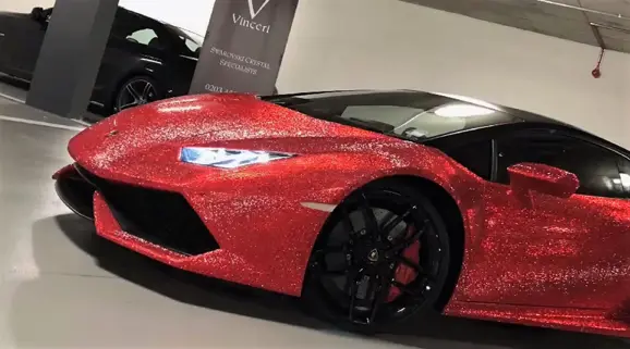 Lamborghini with Swarovski Crystals