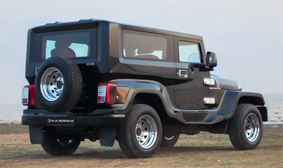 Mahindra Thar Hammer Rear 3-Quarter View