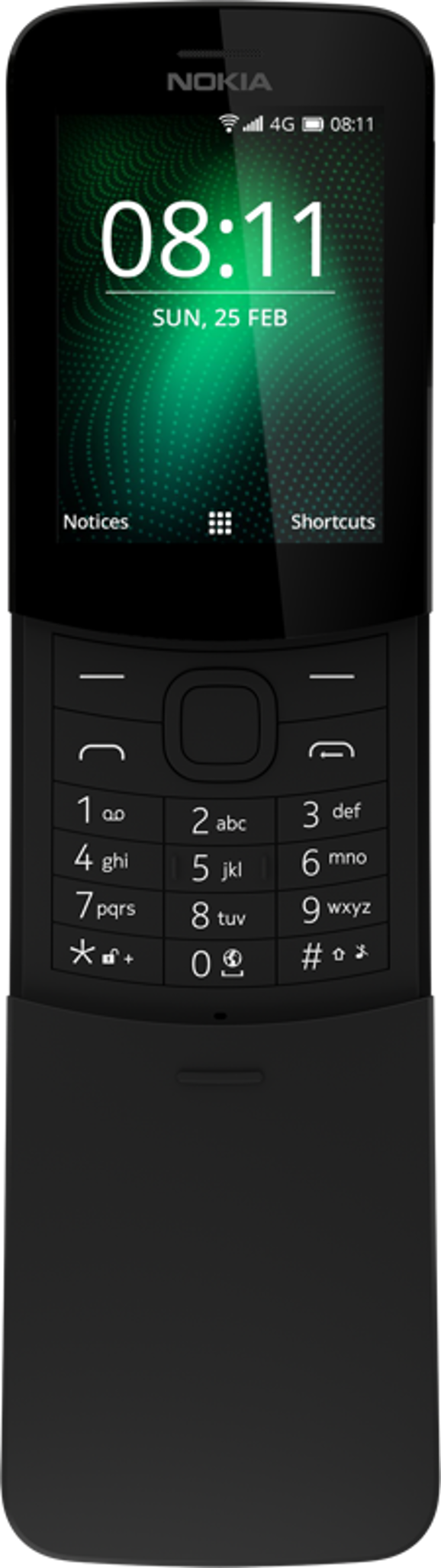 Nokia 8110 4G in Traditional Black Shade