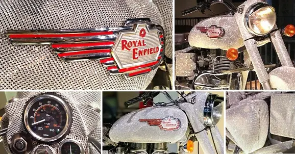 Crystal-Encrusted Royal Enfield Bullet 350