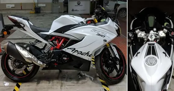 TVS Apache RR 310 Pure White Edition
