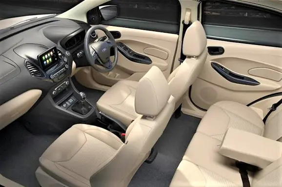 Updated Ford Aspire Interior