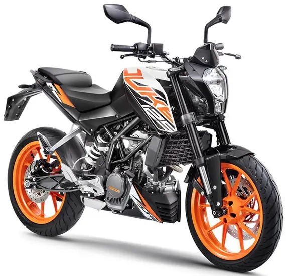KTM 125 Duke in White Shade
