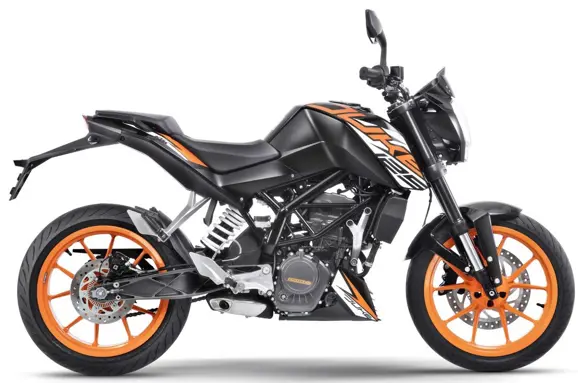 KTM 125 Duke ABS in Black Color