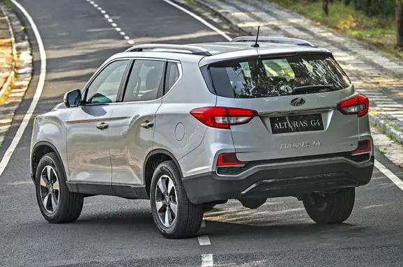 Mahindra Alturas G4 Rear 3-Quarter