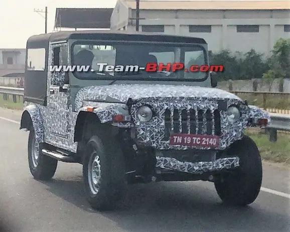 Next-Gen Mahindra Thar Front View