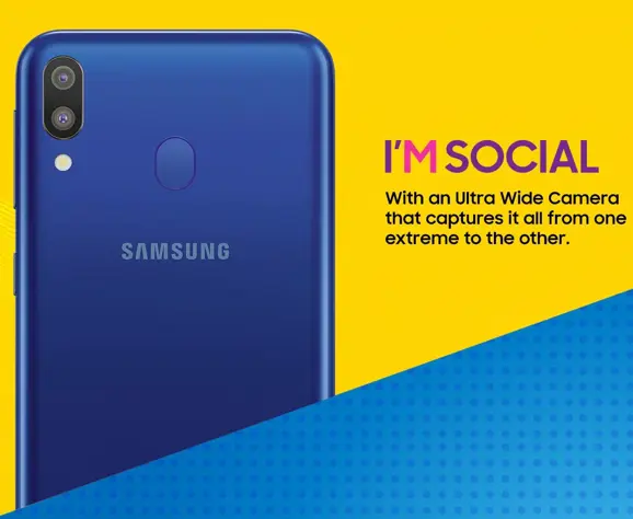 Samsung Galaxy M Series Rear View