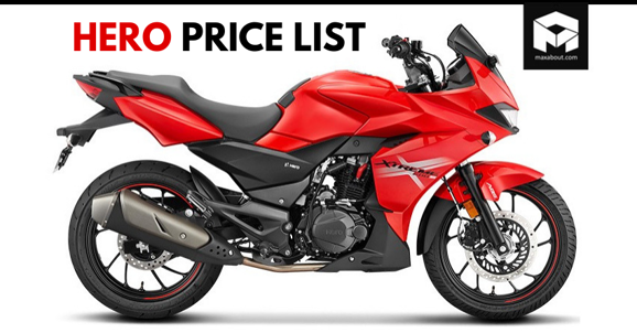 Latest Hero 2-Wheelers Price List
