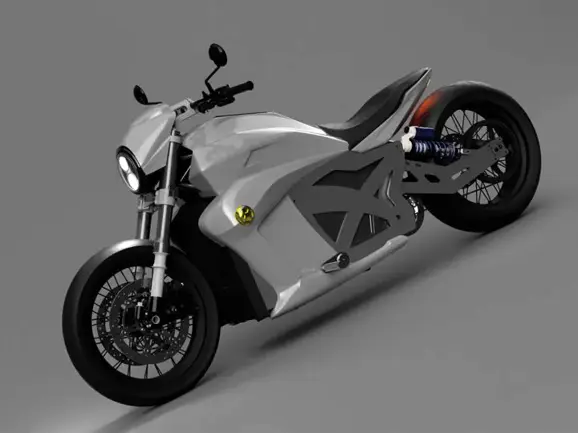 Evoke 6061 Kruzer Motorcycle Front 3-Quarter
