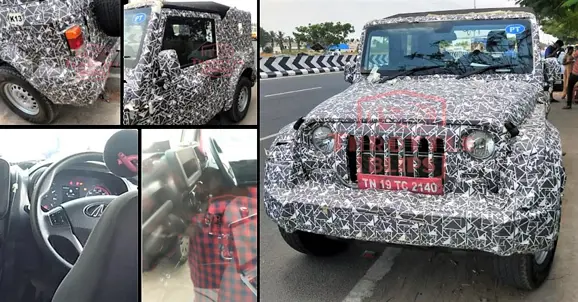 Next-Gen Mahindra Thar Photos Leaked