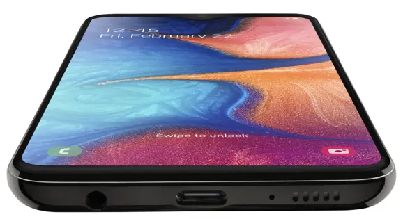Samsung Galaxy A20e Bottom View