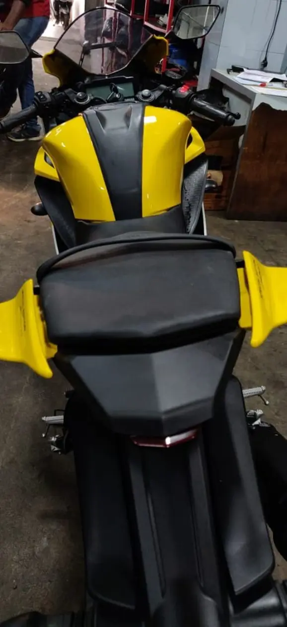 Yellow R15 V3 SE Rear View
