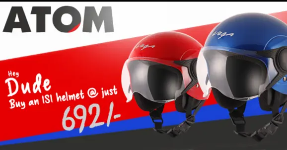 Vega Atom Open Face Helmet