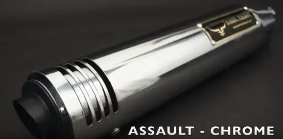 Avenger Assault Barrel Exhaust Chrome
