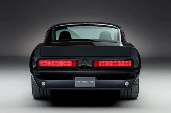 Charge Cars Electric Mustang Rear View