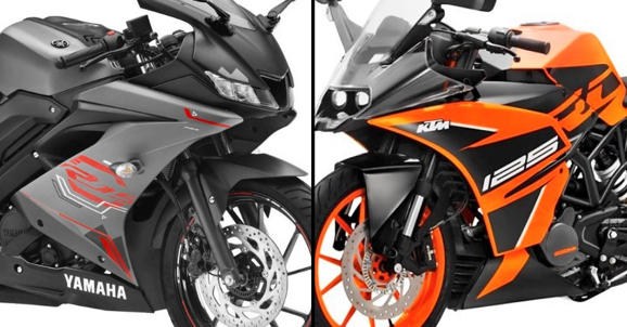2020 Yamaha R15 V3 vs KTM RC 125