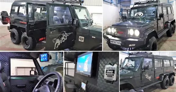 Modified Mahindra Bolero 6x6