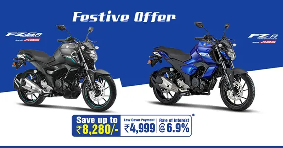 Yamaha FZ V3 and FZS V3 Downpayment